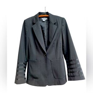 Black Clifford & Wills Blazer With Ribbon Accents Women’s Size 4